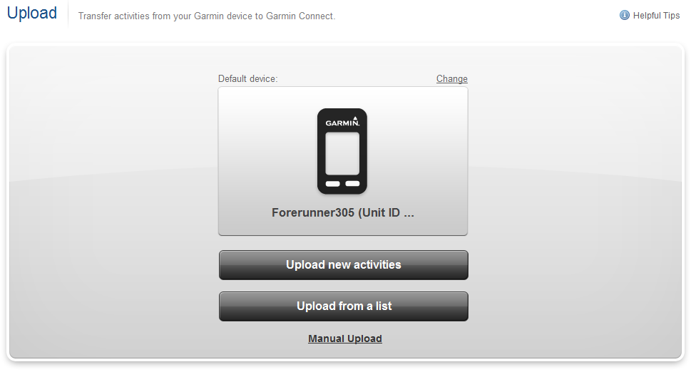 forerunner 305 garmin connect