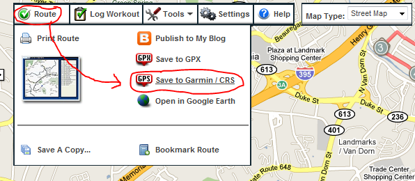 garmin forerunner map