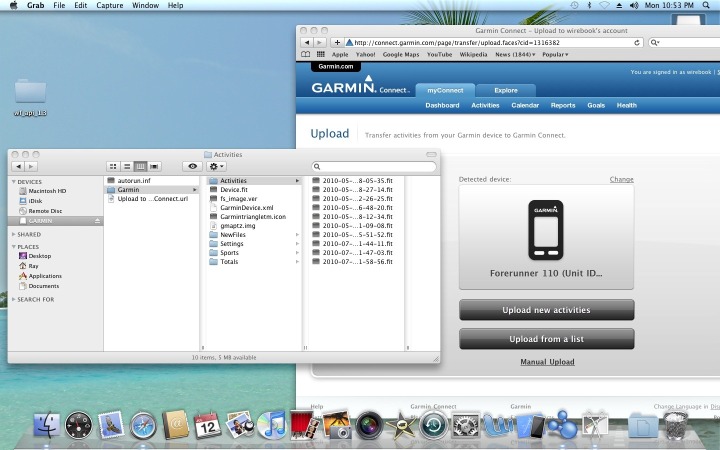 FR110 on Mac FR110 on Mac