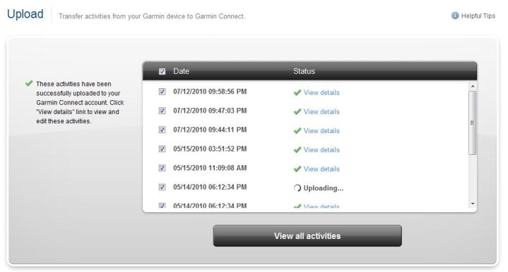 Garmin Connect Upload Garmin Connect Upload
