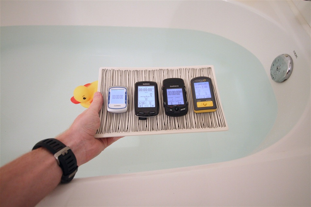 Feeling lucky? Water immersion tests with Garmin Edge and CycleOps