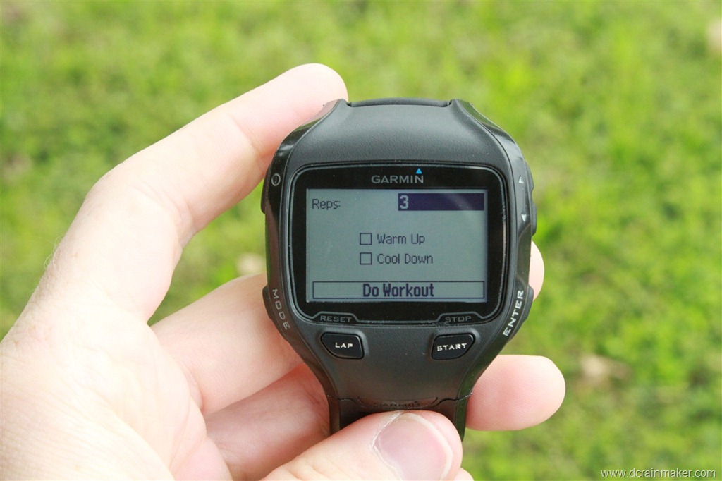 garmin forerunner 25 interval training