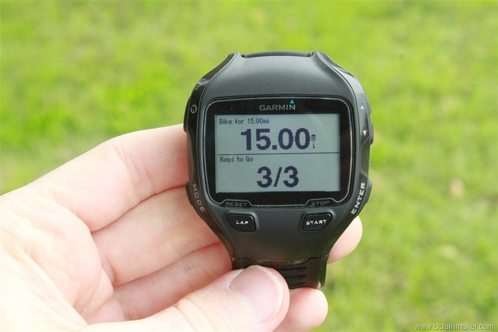 garmin workout