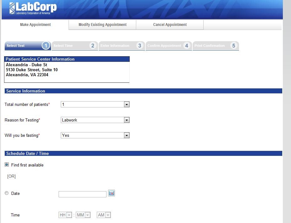 Something interesting about Labcorp Schedule An Appointment