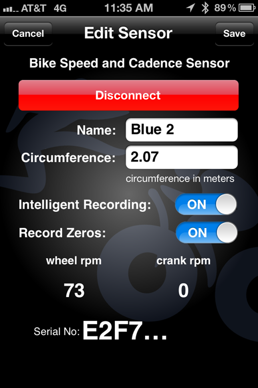 Wahoo Fitness Blue SC Bluetooth Smart Speed/Cadence Sensor