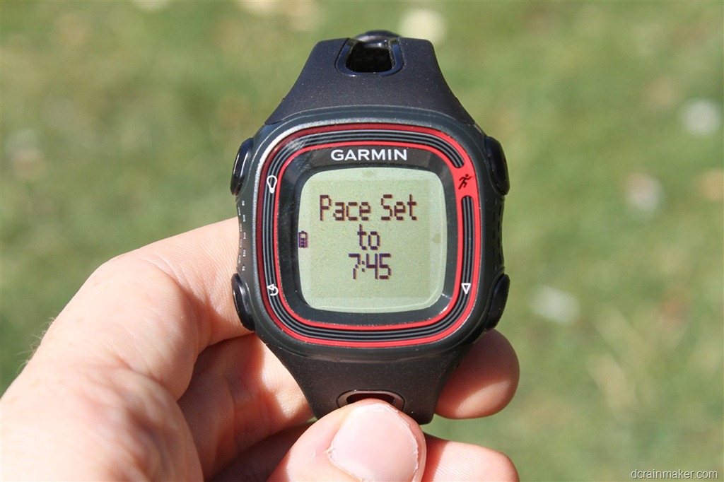 garmin forerunner pace alert