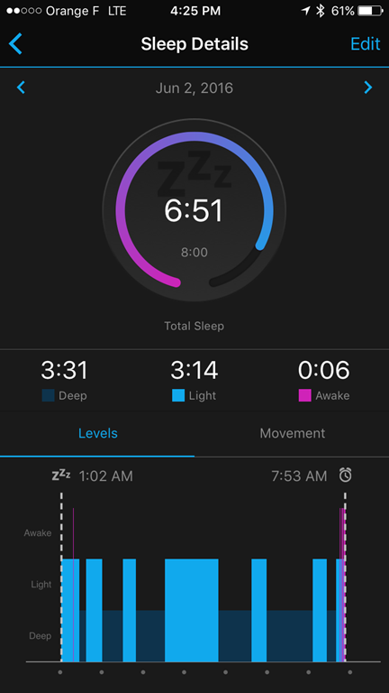 garmin 735xt sleep tracking