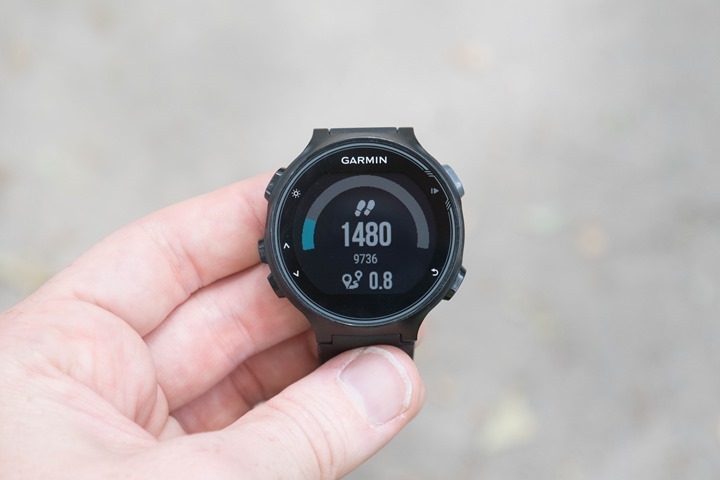 Garmin-FR735XT-Step-Totals