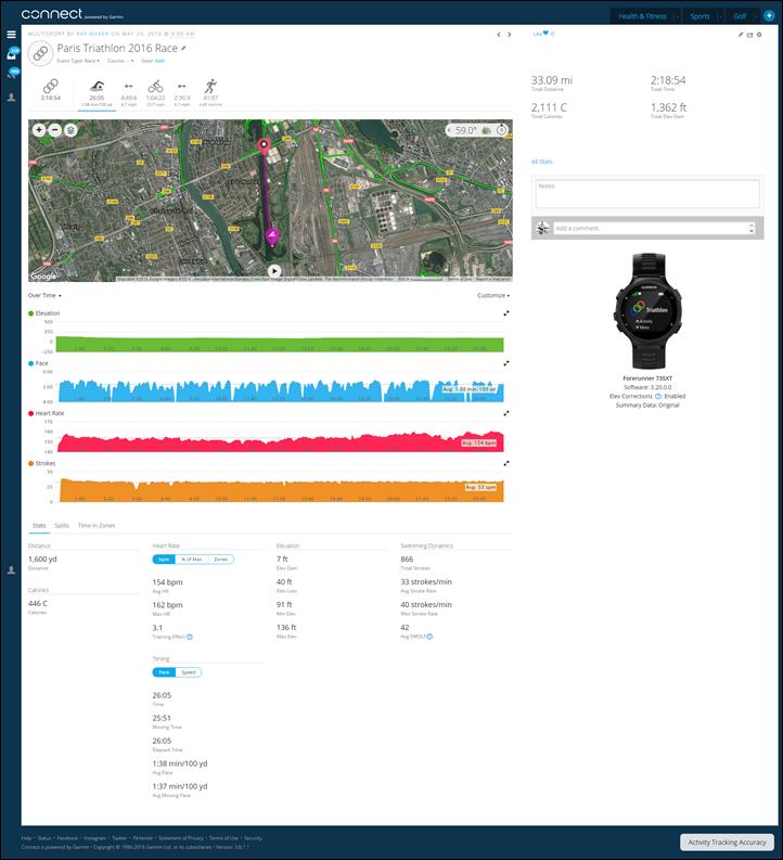 garmin 735xt dimensions