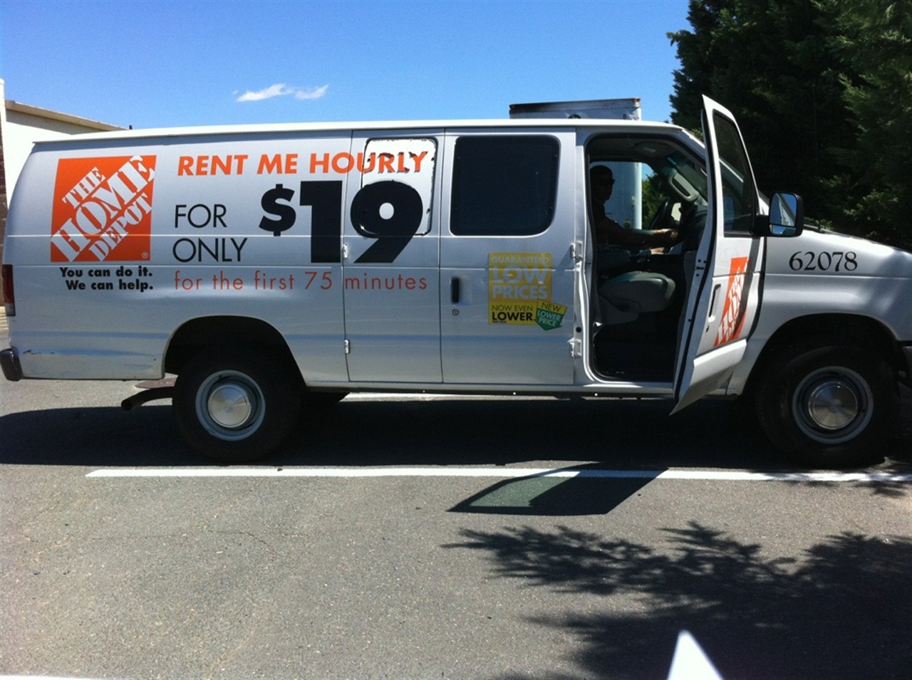 home depot van rental near me