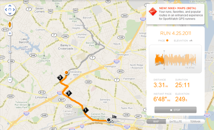 Nike+ GPS Website Run Review GPS Route Nike+ GPS Website Run Review GPS Route