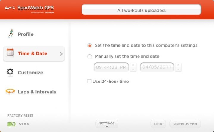Nike+ GPS Sportwatch Connect Workout Upload Nike+ GPS Sportwatch Connect Workout Upload