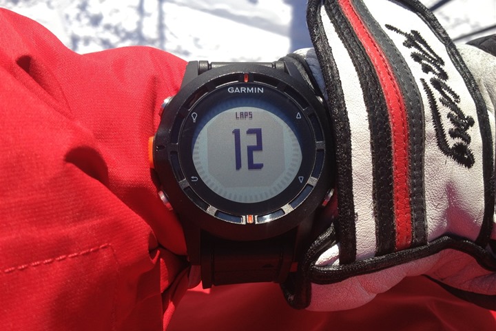 garmin vivosport skiing