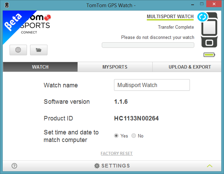 tomtom runner app windows