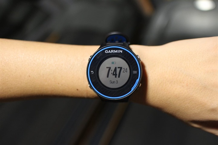 Garmin FR620 on small womens wrist Garmin FR620 on small womens wrist