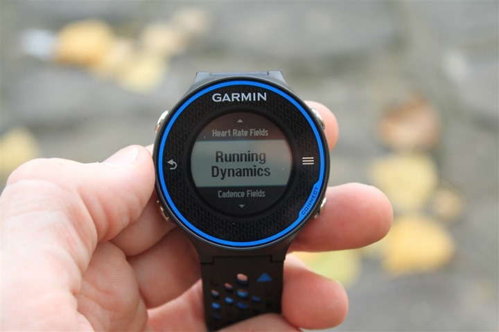 Garmin FR620 Running Dynamics Garmin FR620 Running Dynamics
