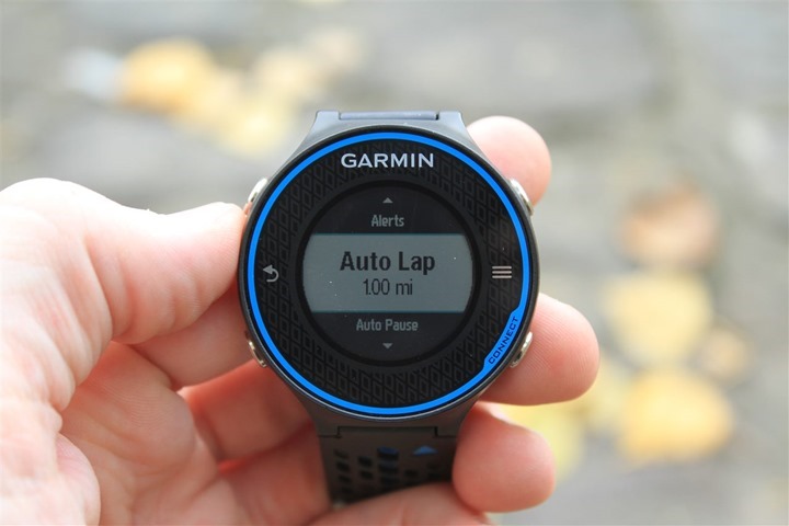 Garmin FR620 Auto Lap Garmin FR620 Auto Lap