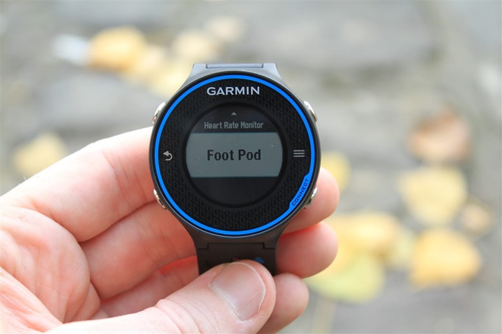 Garmin Footpod enablement with FR620 Garmin Footpod enablement with FR620