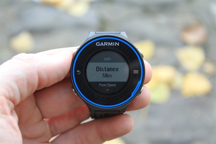 Garmin FR620 Miles & Kilometers Garmin FR620 Miles & Kilometers