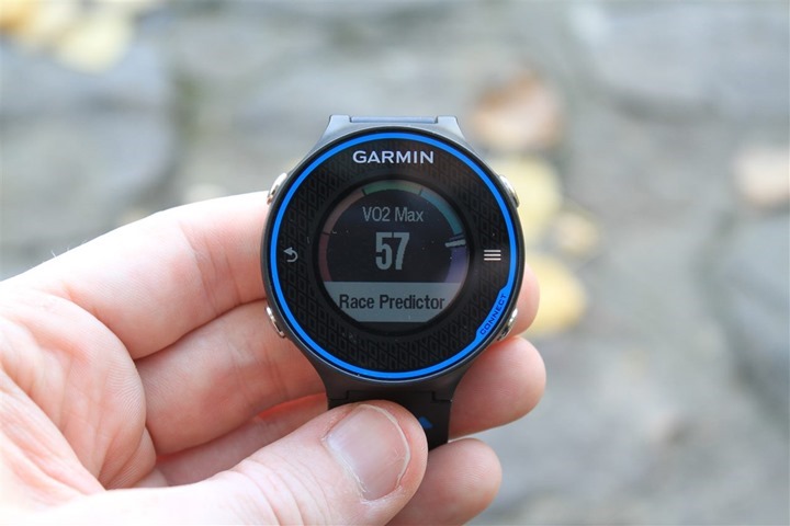 Garmin FR620 VO2Max Detection Garmin FR620 VO2Max Detection