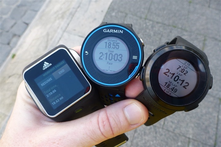 Garmin FR620 Accuracy Comparison Garmin FR620 Accuracy Comparison