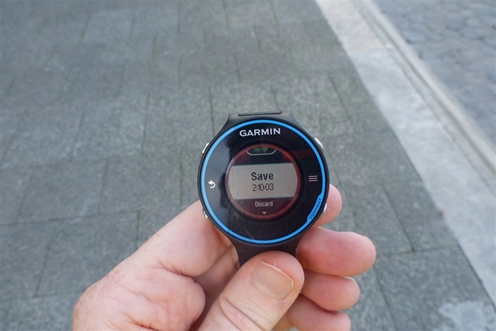 Garmin FR620 Save Run Garmin FR620 Save Run