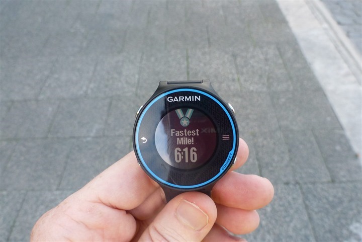 Garmin FR620 PR Records Garmin FR620 PR Records