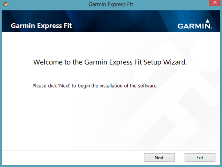 Garmin FIT Express Garmin FIT Express