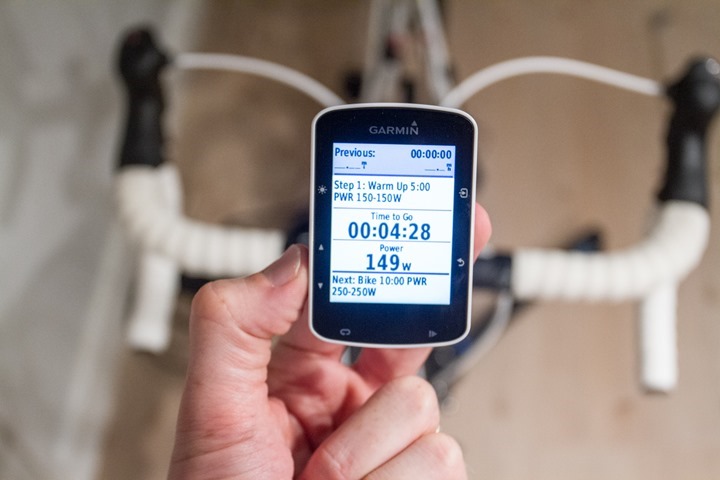 garmin edge 520 indoor training