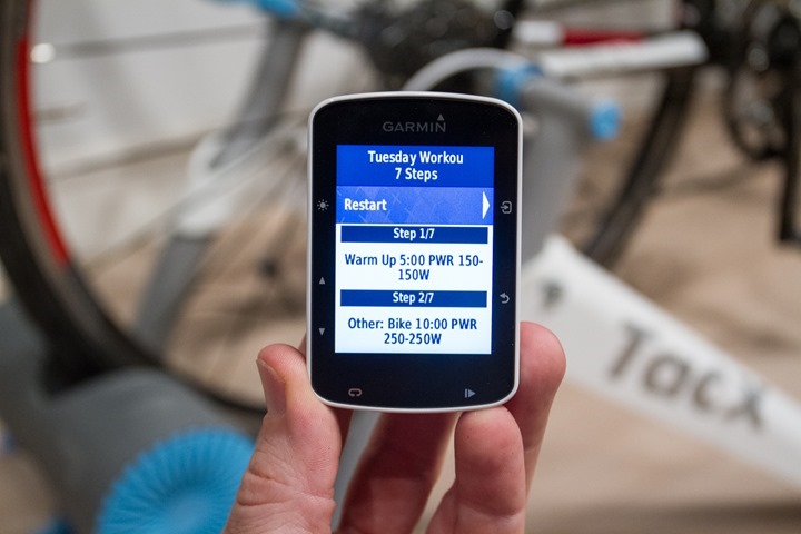 garmin edge 520 indoor training