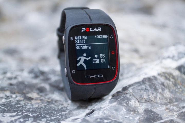 polar m600 open water swimming