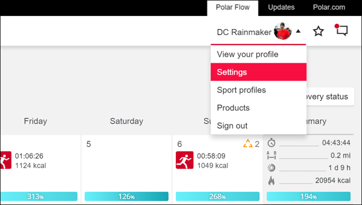 polar m200 strava sync