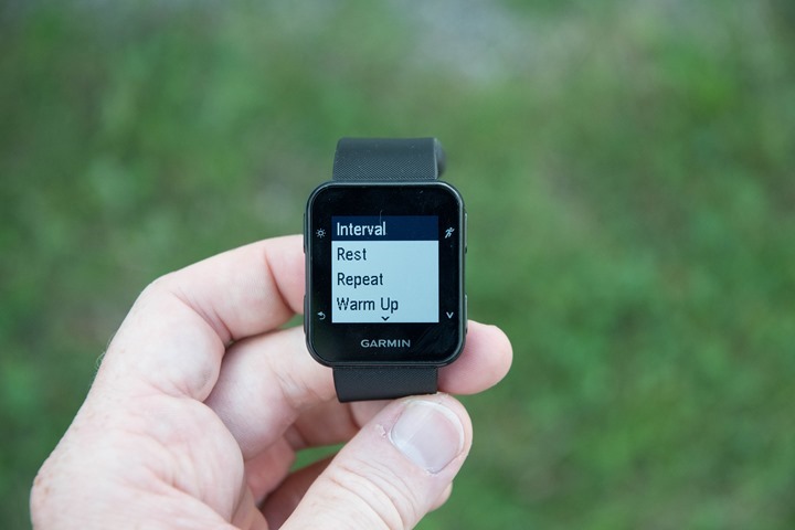 garmin forerunner 235 intervals