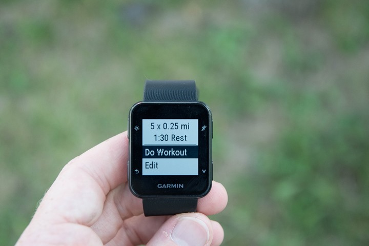 garmin forerunner 35 interval