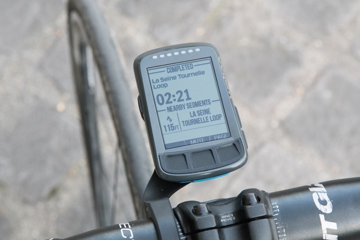 wahoo elemnt bolt frozen