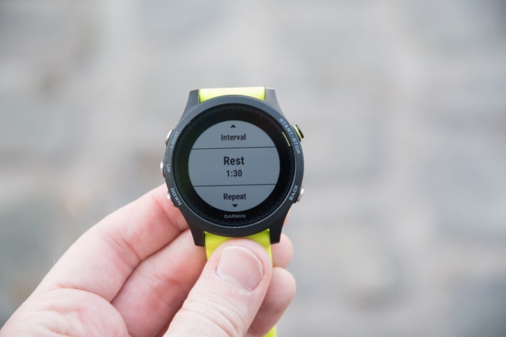 Garmin-FR935-Interval-Rest