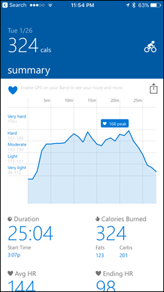 MicrosoftBandCalories MicrosoftBandCalories