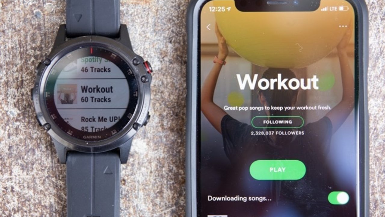 which garmin watches have spotify