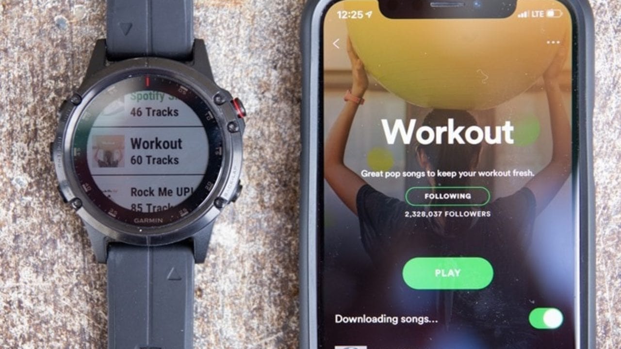 fitness watch spotify offline