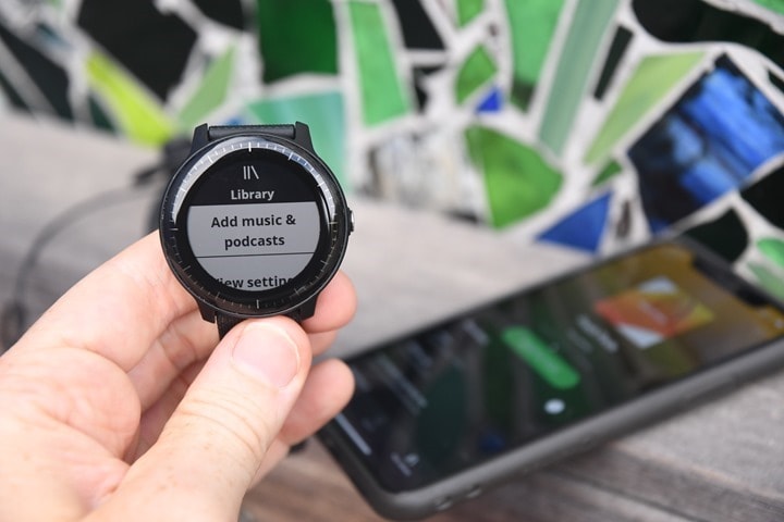 vivoactive 3 spotify offline