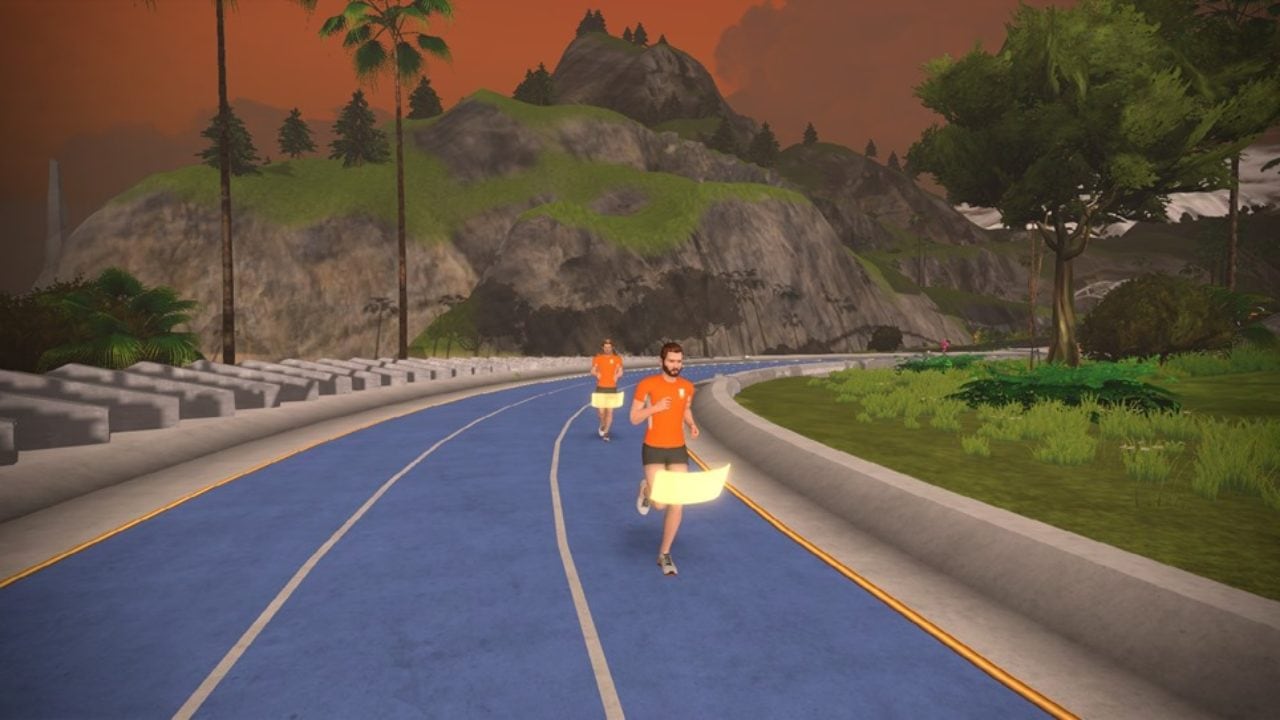 zwift run incline